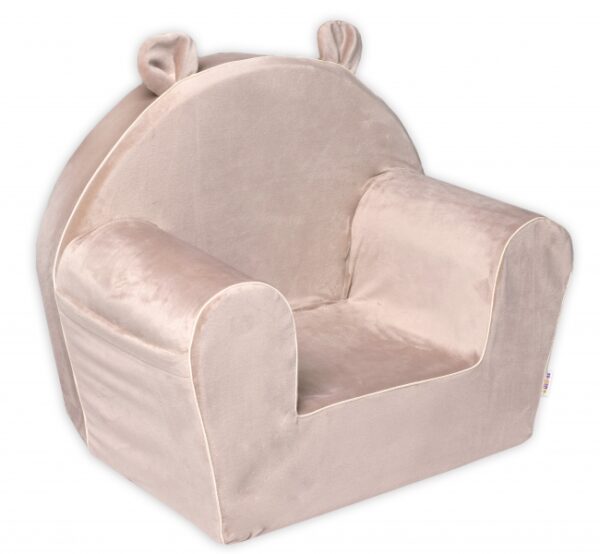 Detské kresielko Velvet s bočným vreckom Baby Nellys, bežové - Image 2
