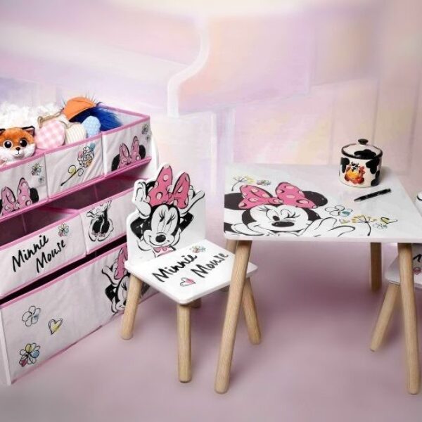 Arditex Detský stôl so stoličkami Minnie Mouse