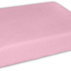 Nepremokavé froté prestieradlo do kočíka 75 x 35 - ružové
